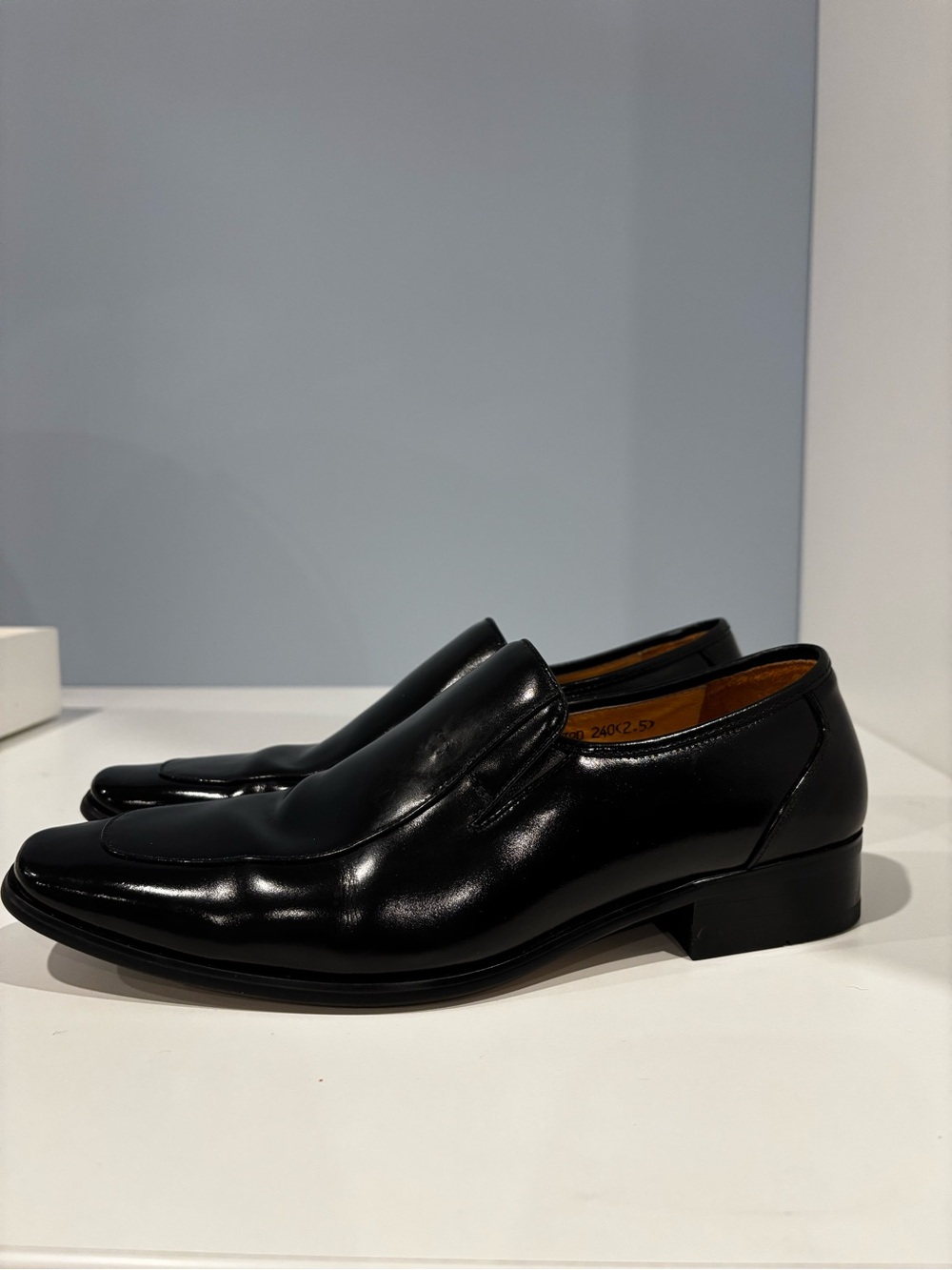 PLAYBOY Black Patent Leather Dress Loafers